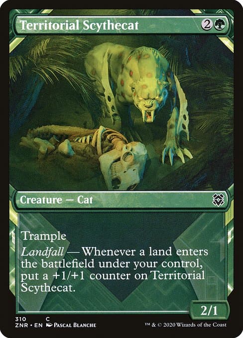 Territorial Scythecat from Zendikar Rising (Common)