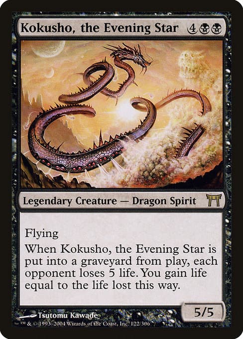 Kokusho, the Evening Star from Champions of Kamigawa (Rare)