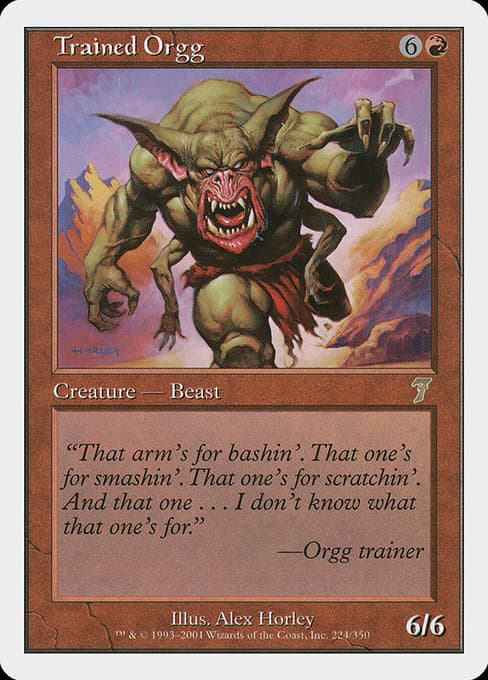Trained Orgg from Seventh Edition (Rare)