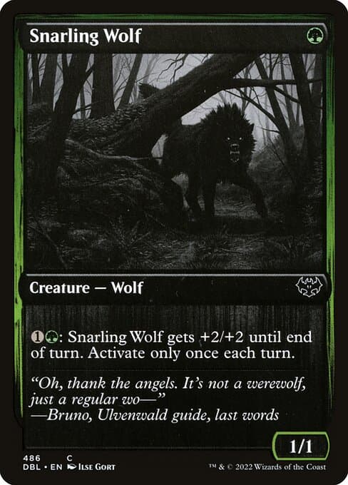 Snarling Wolf from Innistrad: Double Feature (Common)