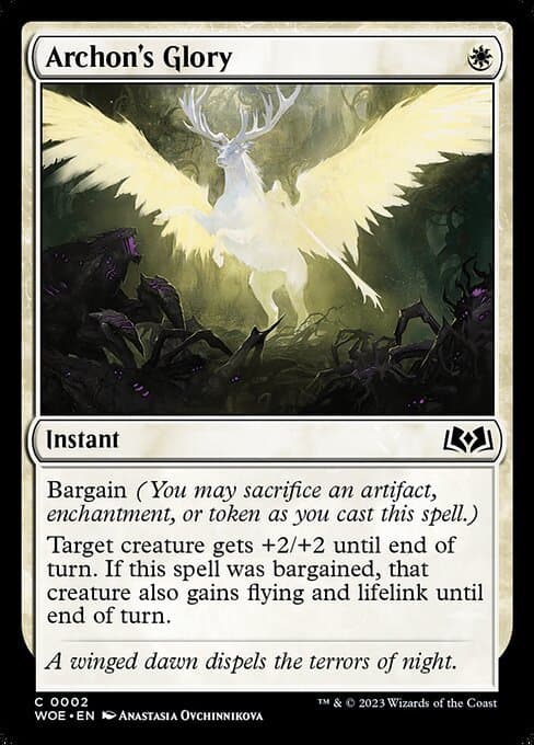 Archon's Glory from Wilds of Eldraine (Common)
