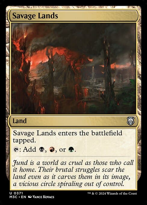 Savage Lands from Modern Horizons 3 Commander (Uncommon)