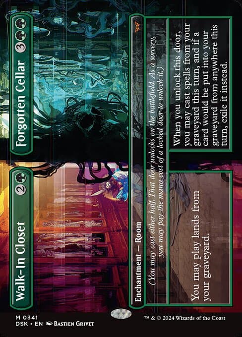 Walk-In Closet // Forgotten Cellar from Duskmourn: House of Horror (Mythic)