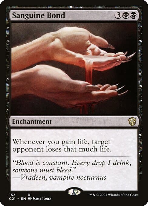 Sanguine Bond from Commander 2021 (Rare)