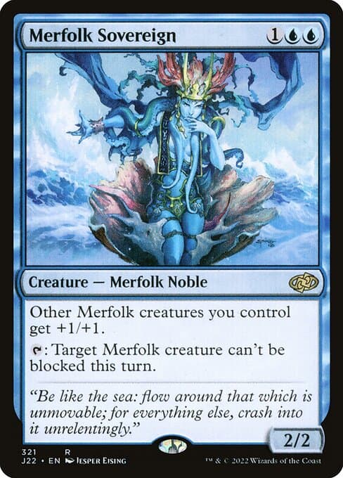 Merfolk Sovereign from Jumpstart 2022 (Rare)