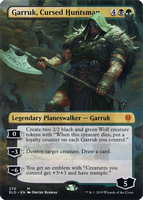 Garruk, Cursed Huntsman from Throne of Eldraine (Mythic)