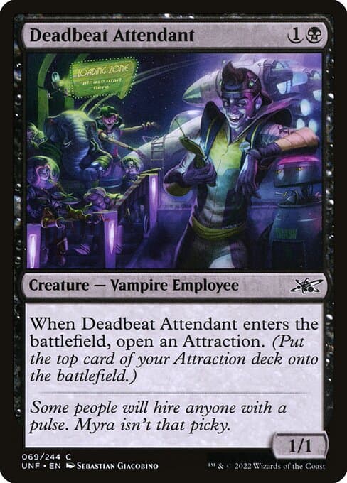 Deadbeat Attendant from Unfinity (Common)