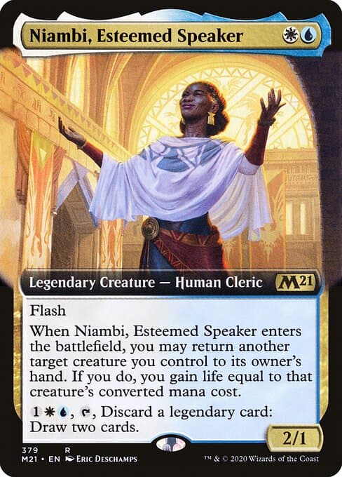 Niambi, Esteemed Speaker from Core Set 2021 (Rare)