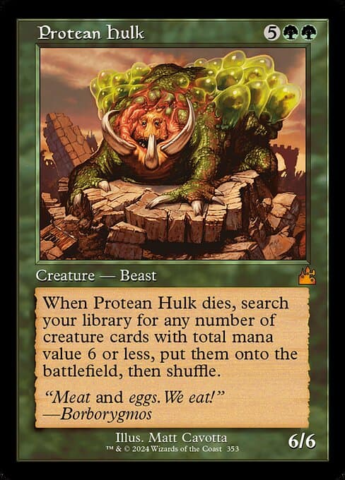 Protean Hulk from Ravnica Remastered (Mythic)