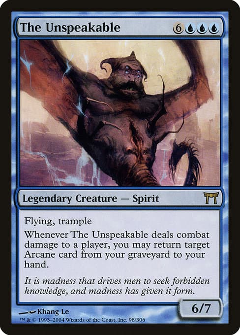 The Unspeakable from Champions of Kamigawa (Rare)