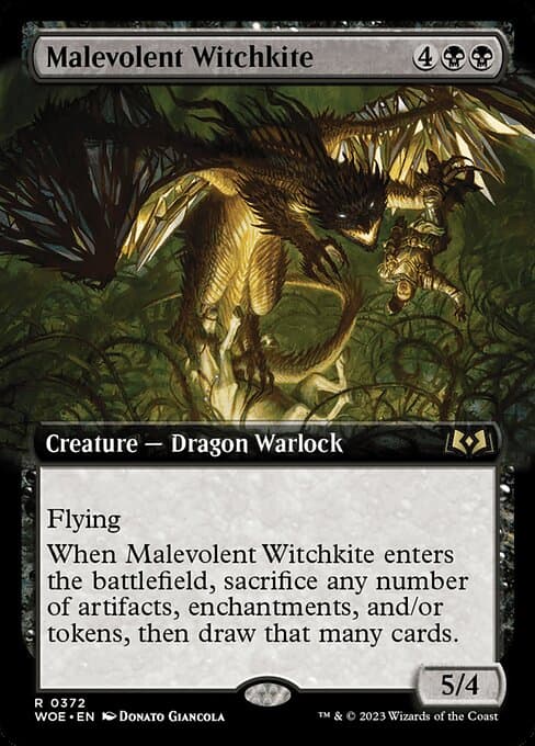 Malevolent Witchkite from Wilds of Eldraine (Rare)