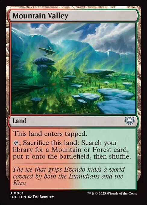 Mountain Valley from Edge of Eternities Commander (Uncommon)