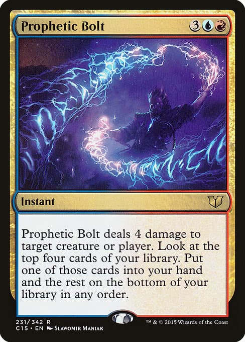 Prophetic Bolt from Commander 2015 (Rare)