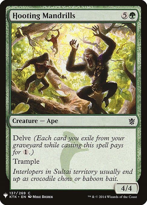 Hooting Mandrills from The List (Common)