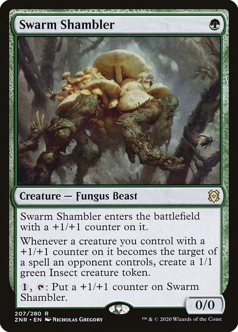 Swarm Shambler from Zendikar Rising (Rare)