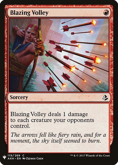 Blazing Volley from The List (Common)