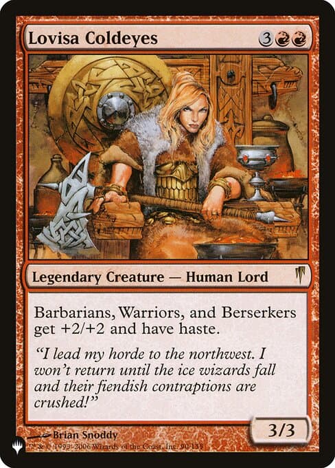 Lovisa Coldeyes from The List (Rare)