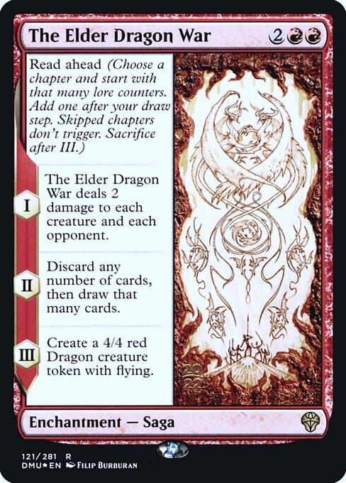 The Elder Dragon War from Dominaria United Promos (Rare)