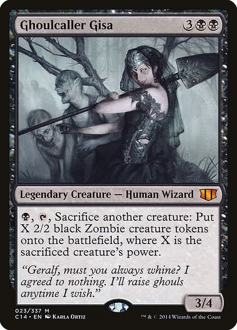 Ghoulcaller Gisa from Commander 2014 (Mythic)