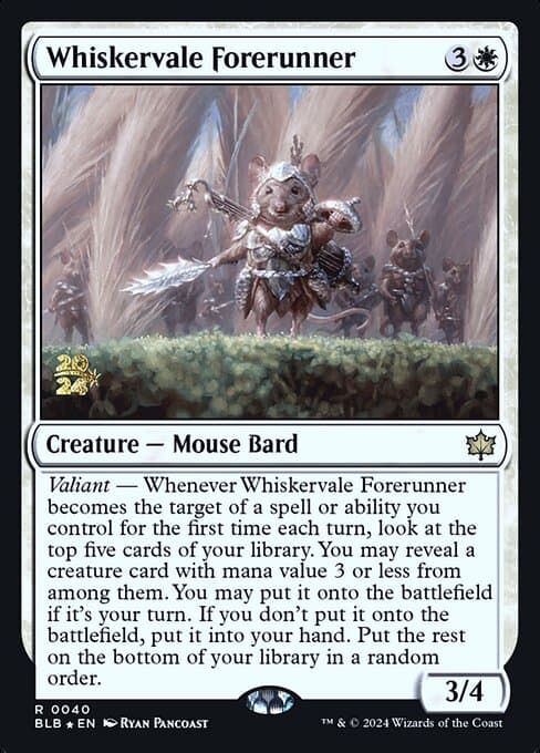 Whiskervale Forerunner from Bloomburrow Promos (Rare)