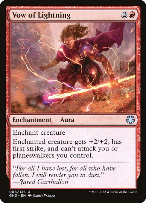 Vow of Lightning from Game Night: Free-for-All (Uncommon)