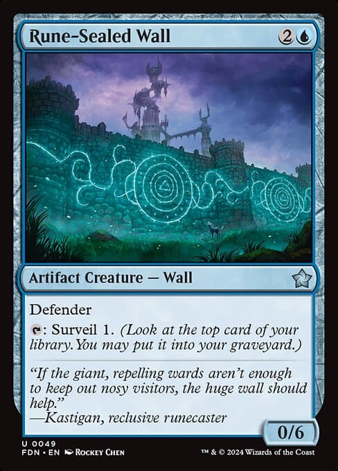 Rune-Sealed Wall from Foundations (Uncommon)