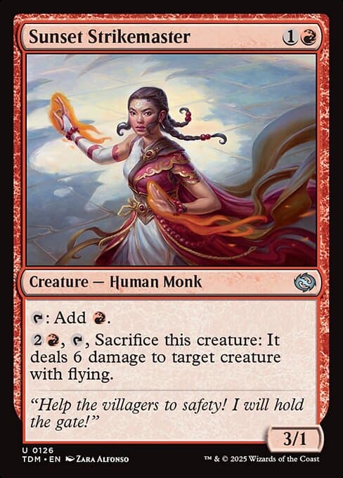 Sunset Strikemaster from Tarkir: Dragonstorm (Uncommon)