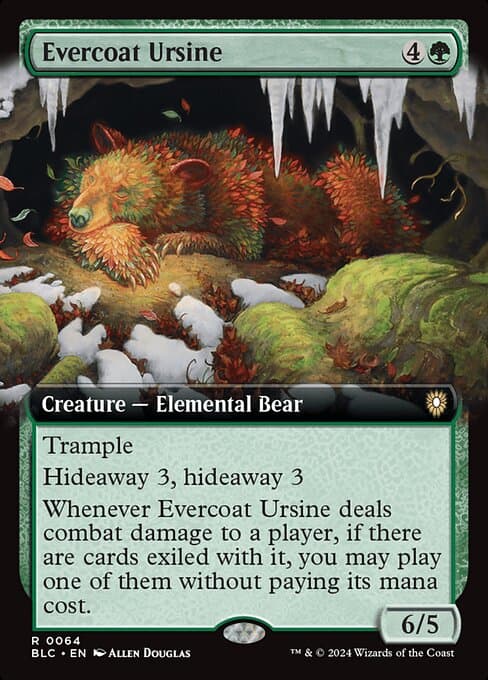Evercoat Ursine from Bloomburrow Commander (Rare)