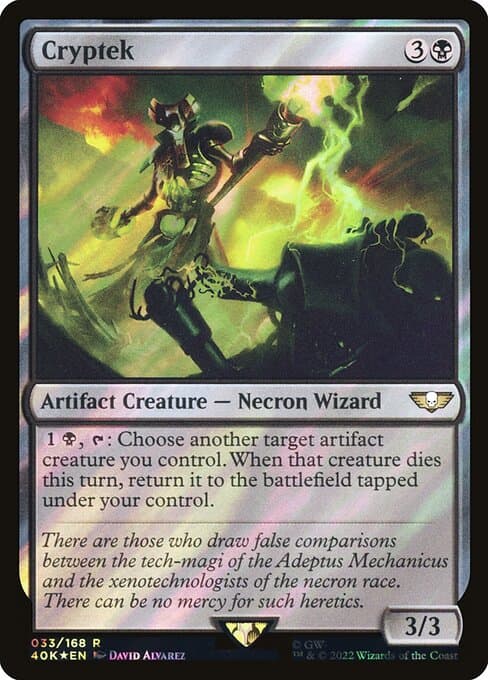 Cryptek from Warhammer 40,000 Commander (Rare)