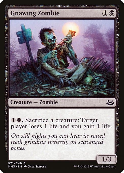 Gnawing Zombie from Modern Masters 2017 (Common)
