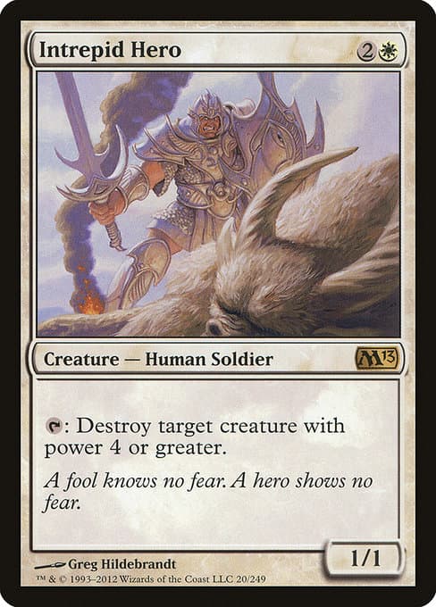 Intrepid Hero from Magic 2013 (Rare)