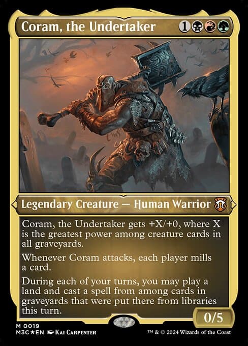 Coram, the Undertaker from Modern Horizons 3 Commander (Mythic)