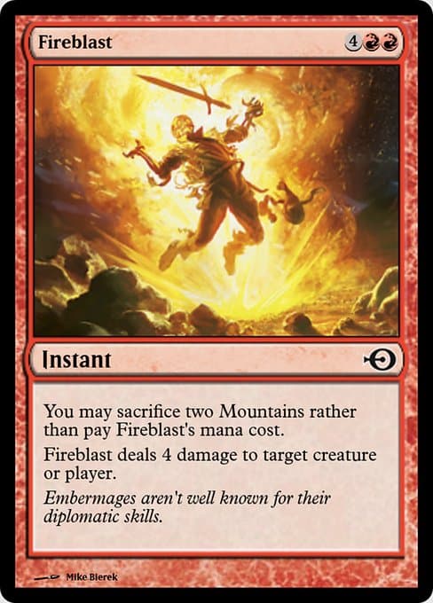 Fireblast from Magic Online Promos (Common)
