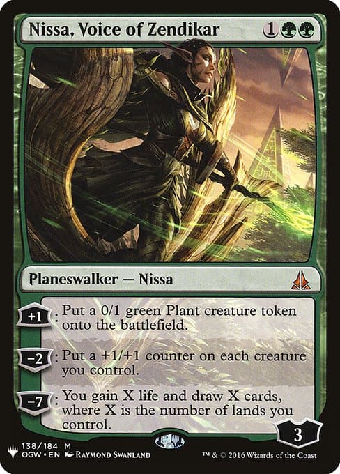 Nissa, Voice of Zendikar from The List (Mythic)