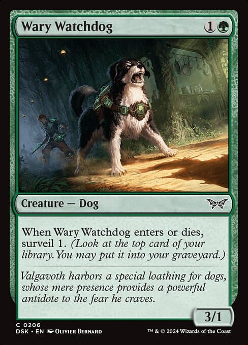 Wary Watchdog from Duskmourn: House of Horror (Common)