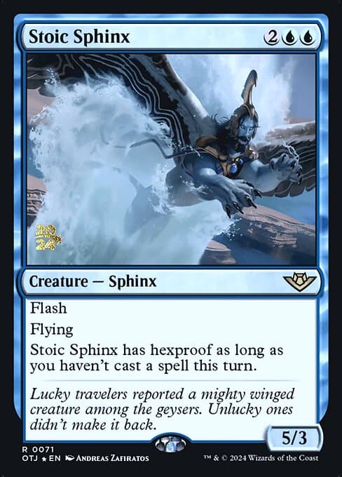 Stoic Sphinx from Outlaws of Thunder Junction Promos (Rare)