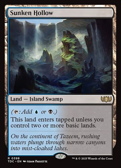 Sunken Hollow from Tarkir: Dragonstorm Commander (Rare)