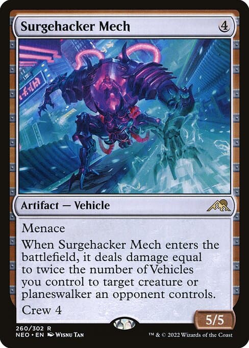 Surgehacker Mech from Kamigawa: Neon Dynasty (Rare)