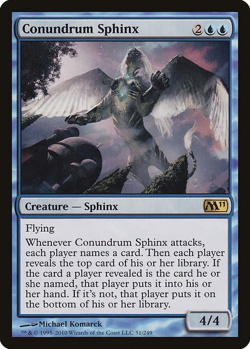 Conundrum Sphinx from Magic 2011 (Rare)