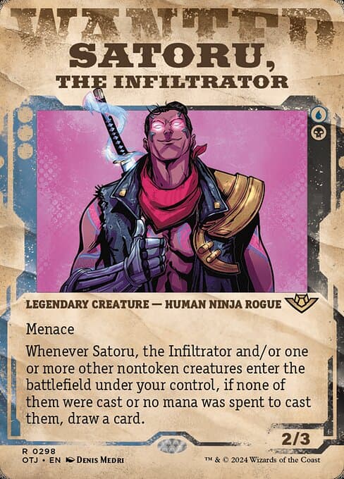 Satoru, the Infiltrator from Outlaws of Thunder Junction (Rare)