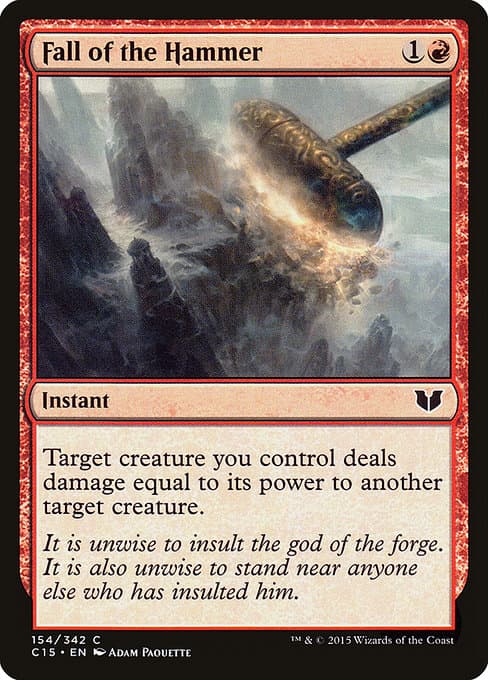 Fall of the Hammer from Commander 2015 (Common)
