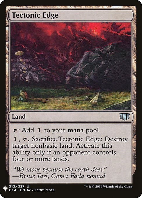 Tectonic Edge from The List (Uncommon)