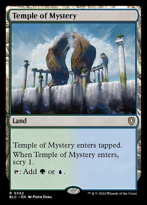 Temple of Mystery from Bloomburrow Commander (Rare)