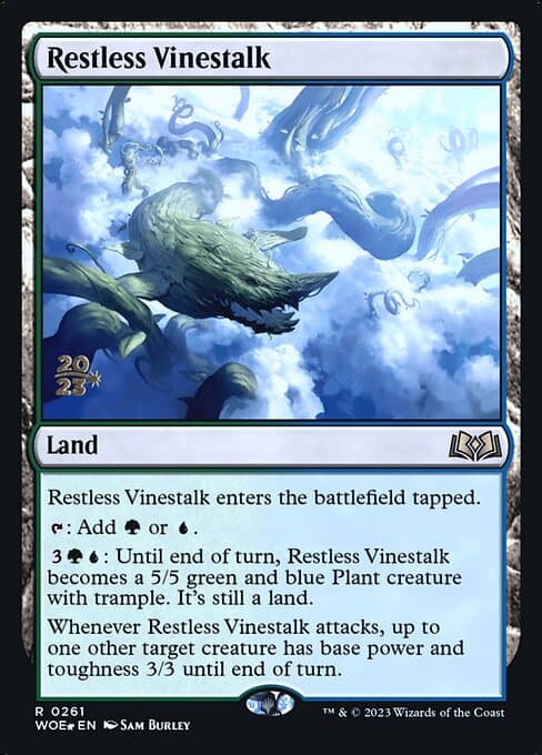Restless Vinestalk from Wilds of Eldraine Promos (Rare)