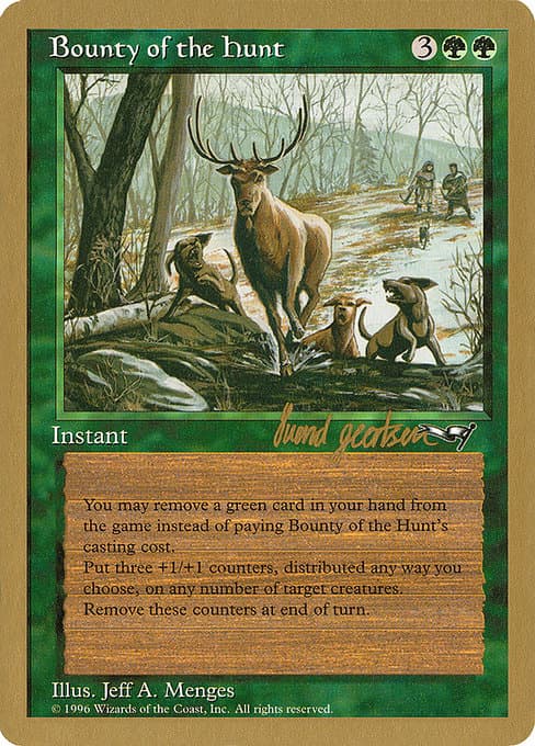 Bounty of the Hunt from World Championship Decks 1997 (Uncommon)