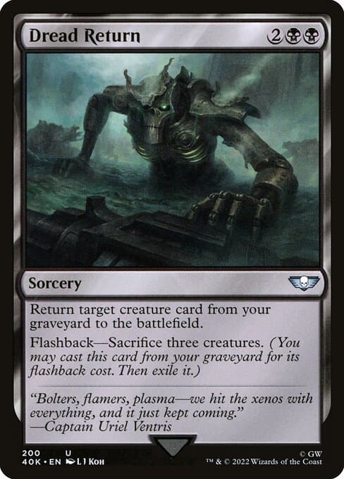 Dread Return from Warhammer 40,000 Commander (Uncommon)