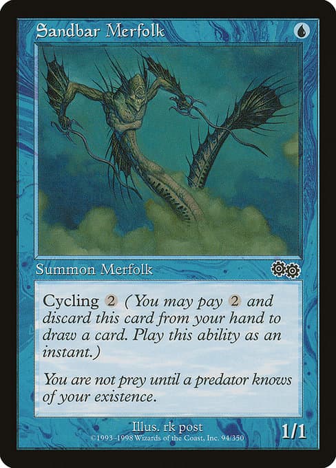 Sandbar Merfolk from Urza's Saga (Common)