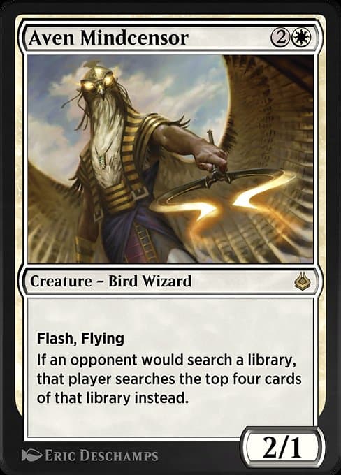 Aven Mindcensor from Amonkhet Remastered (Rare)
