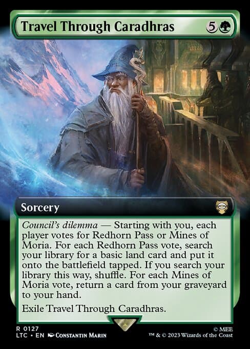 Travel Through Caradhras from Tales of Middle-earth Commander (Rare)