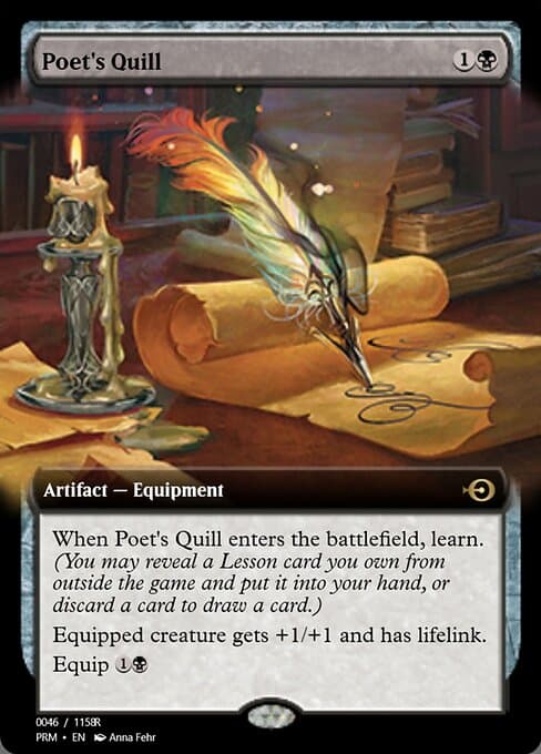 Poet's Quill from Magic Online Promos (Rare)